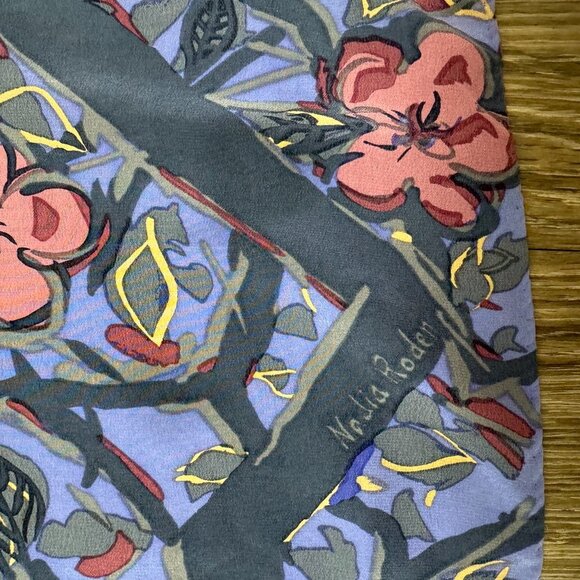 Nadia Roden Larde Silk Scarf - Picture 5 of 14